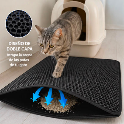 Estera Atrapa Arena Premium para Gatos – 2 Capas